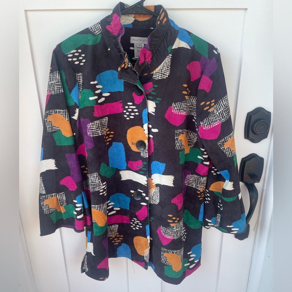 Multiples Blazer Multicolor 80s Size Medium